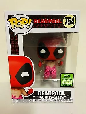 🔒Vaulted Deadpool - Deadpool With Teddy Belt ECCC 2021 US Pop! Vinyl [RS] [754] • $49.95