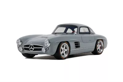 GT Spirit 1:18 Scale Resin Model Car 2019 Mercedes 300 SL S-Klub Gullwing - Grey • $130.62