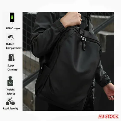  Unisex Womens Men's Laptop Usb Backpack Rucksack Anti Theft Travel Leisure Bag  • $28.99