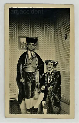 Snapshot - MATADOR COSTUMES Original Fun Vintage Found Photo 1924 Bullfighters • £14.47