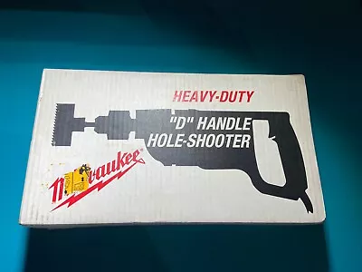 New Old Stock Milwaukee Heavy Duty 1/2” D Handle Hole Shooter - 1250-1 • $399