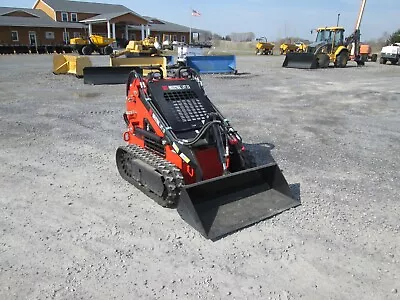 NEW Mini Stand On SKID STEER LOADER 3rd Valve Quick Couple Bucket • $10500