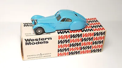 Western Models WM57 1938 Bugatti Type 57SC Atlantic Blue 1/43 READ • $37.50
