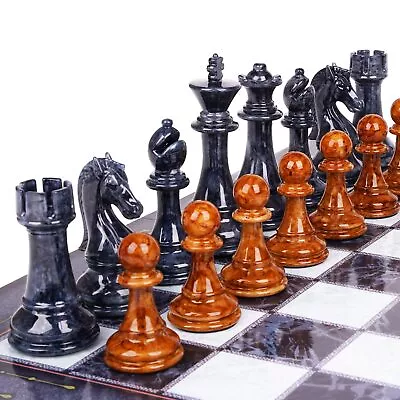 18.5  Large Chess Set For Adults Kids With Zinc Alloy Heavy Chess Pieces Port... • $63.31