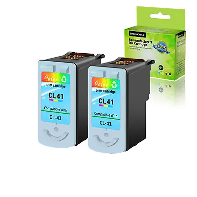 2PK Color Ink Cartridge FOR Canon CL-41 CL41 PIXMA IP1800 IP2600 MP180 MP210 460 • $26.88