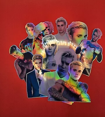 10 Justin Bieber Holographic Stickers • £6.50