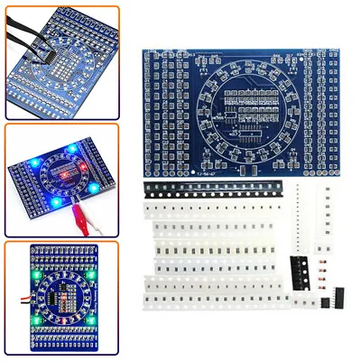 $6.65 • Buy SMD Rotating LED SMD Components Soldering Practice Board Skill Training DIY Kit