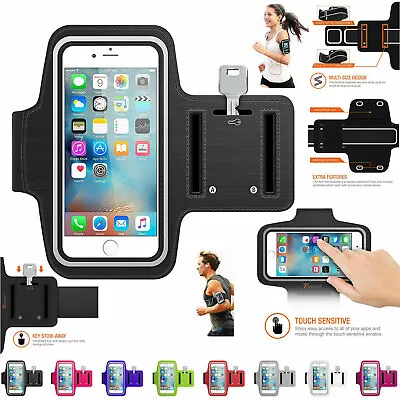 Sports Arm Band Mobile Phone Holder Running Bag Gym Armband Exercise All Phone • £4.78