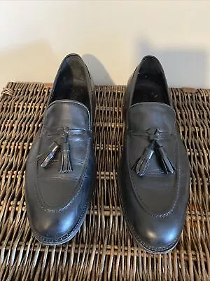 £35 • Buy Russell & Bromley, Men's Black Leather Tassel Loafers, UK 8.5