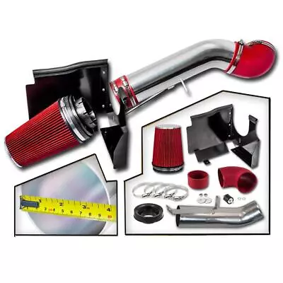 4  Cold Air Intake Induction Kit W/Filter For 99-06 Sierra 1500/2500/3500 Red • $56.74