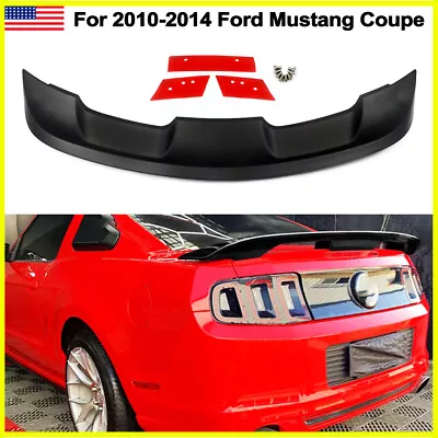 For 2010-2014 Ford Mustang GT500 Style Rear Trunk Wing Spoiler Lid Matte Black • $98.99