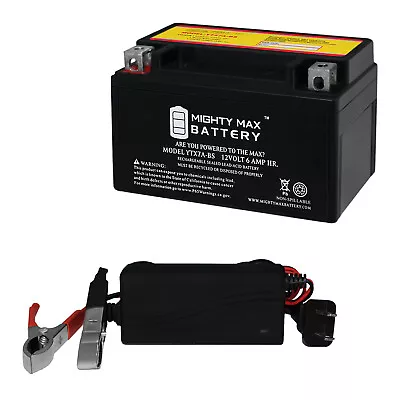 Mighty Max YTX7A-BS Battery For Kymco Super 8 150 Scooter 09-12 + 12V 1A Charger • $39.99