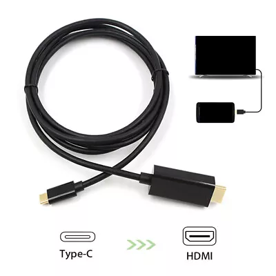 USB C Type C To HDMI Cable Converter 4K HDTV Adapter For Samsung Mobiles Tablets • £6.99