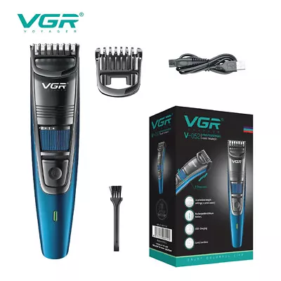 VGR Professional Hair Clippers Kit Hair Trimmer Beard Cutting Machine Cordless • £11.99