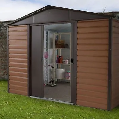 10x12 METAL GARDEN SHEDS YARDMASTER SHED 10ft X 12ft APEX STEEL STORAGE WOOD • £779.94