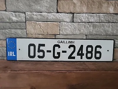 Genuine Ireland License Plate From County Galway 05 G 2486 • $13.99