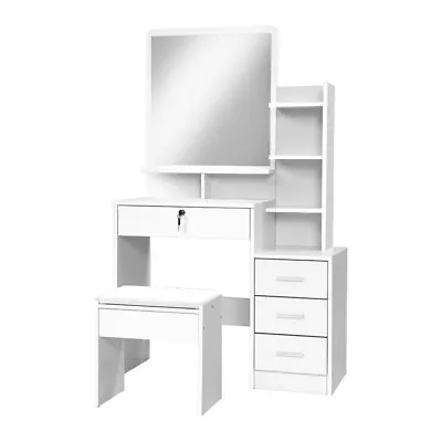 $179.95 • Buy Artiss Dressing Table Mirror Stool Jewellery Cabinet Makeup Organizer Drawer