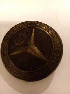 Vintage MERCEDES-Benz Belt Buckle 1936 Bay State Jeweley With Leather Belt • $5