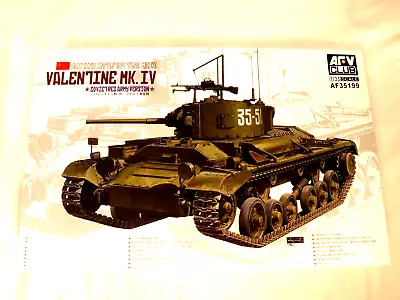 1/35 AFV Club WWII British Infantry Tank Mk III Valentine Mk IV Soviet Versions • $42.95