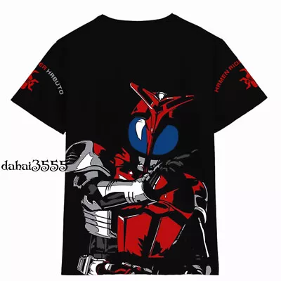 Anime Kamen Rider KABUTO Unisex Short Sleeves Cosplay T-shirt TEE Casual Tops • $25.69
