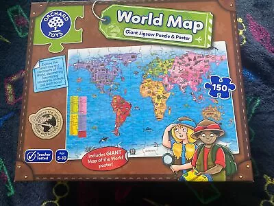 Jigsaw- Orchard Toys World Map Jigsaw Puzzle And Poster (150 Pcs) • £8