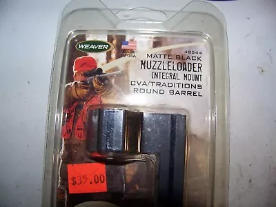 Muzzleloader Integral Scope Mount 1 Inch High Cva/tradit Round Barrellions • $5.99