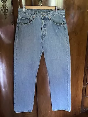 Levi’s Genuinely Distressed Vintage 1990’s Men’s Jeans 501 W32 L32 • £30