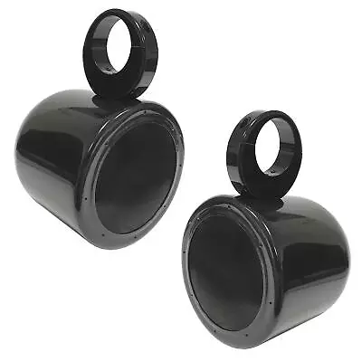 £125 • Buy Galaxy Wakeboard Boat Tower Separate Marine Speaker Pods / Cans -  6.5in - Black