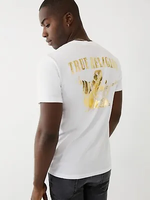 £21.39 • Buy True Religion Men's Gold Buddha Logo Tee - M4o8u24euf