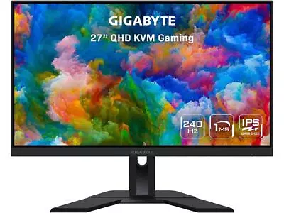 $449.99 • Buy GIGABYTE M27Q-X 27  240Hz 1440P KVM Gaming Monitor, 2560 X 1440 SS IPS Display,