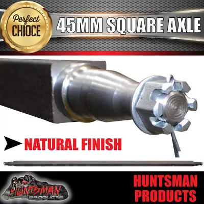 $165 • Buy TRAILER AXLE 45MM SQUARE 85 . 2160mm TIP TO TIP. 1400KG RATED SUIT S/L BEARINGS