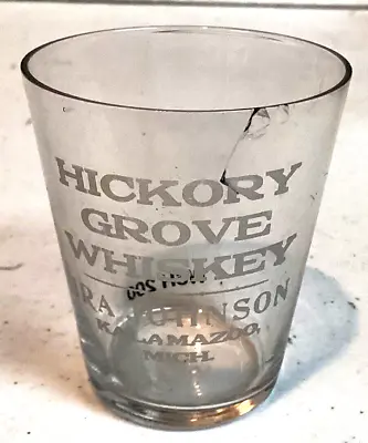 Pre-Pro Hickory Grove Whiskey  Kalamazoo Mich. 2 1/4  Tall Lot 731  WSH 200 • $9.95