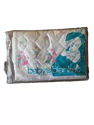 Vintage Baby Blanket Crib Quilt Dutch Boy Girl Pink Blue Windmill Deadstock Nos • $45