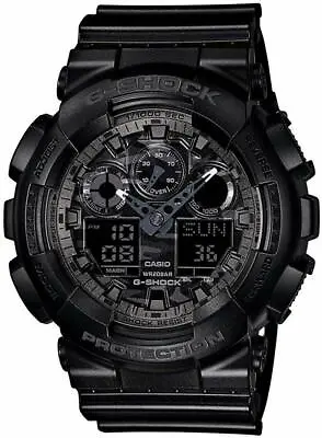 Casio G-SHOCK GA100CF-1A Camouflage Dial Black Analog-Digital 200m Men's Watch • $109.95
