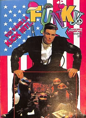 Turkish  Magazine May 28 1991 Vanilla Ice  Ninja Turtles • $40