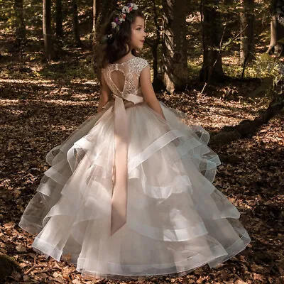 Flower Girl Dresses Pageant Dress Girls First Communion Dresses Kids Prom Dress • $44.77