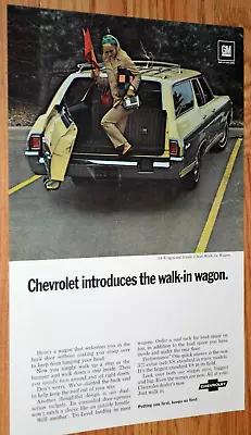 ★1969 Chevy Kingwood Estate Wagon Original Vintage Advertisement Print Ad 69 • $9.99