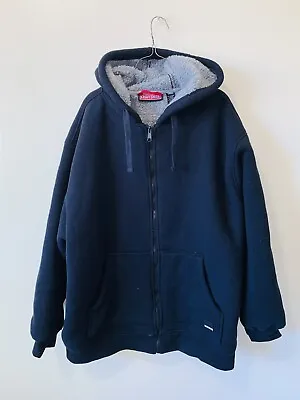 Craftsmen Black XL Fur Lined Hoodie Sweatshirt Jacket Hooded New With Tags NWT • $14