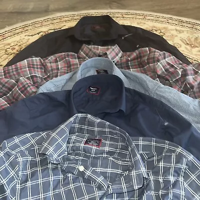 Lot Of 5 UNTUCKit Mens Button Down Dress Shirts Men's Size Medium M Long Sleeve • $19.99