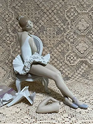 $75 • Buy Lladro Ballerina “Classic Dance” Damaged Retired 1985 Parts Included