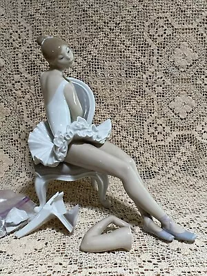 $75 • Buy Lladro Ballerina “Classic Dance” Damaged Retired 1985 Parts Included