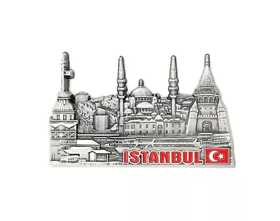 3D - ISTANBUL- TURKEY - Souvenir Fridge Magnet Kitchen Decor Holiday Gift-Metal • £4.49