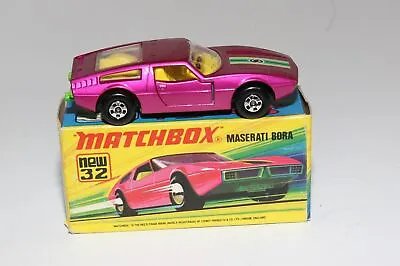 Matchbox 32d Maserati Bora Mint In Good Original Box • $43.52