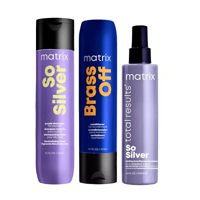 Matrix Haircare So Silver Shampoo 300ml Conditioner 300ml Spray 200ml • £55.50