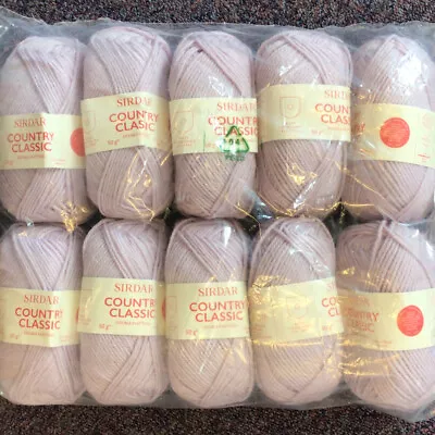 £19.95 • Buy 10 X 50g Sirdar Country Classic D/K Wool/Yarn For Knitting/Crochet Sh860