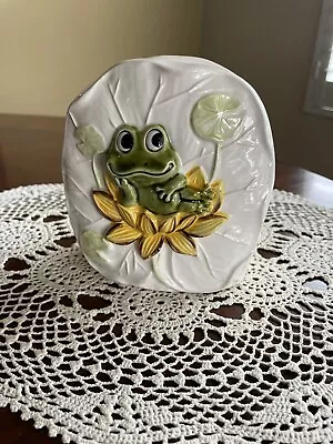 Vintage Sears Roebuck Neil The Frog Napkin Holder 70s Ceramic Retro Japan • $25