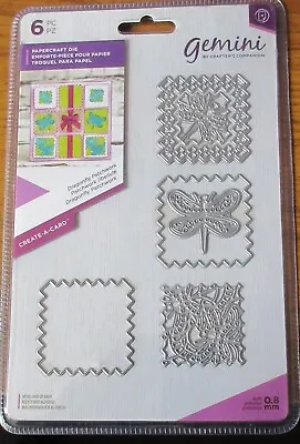 £4 • Buy NEW Gemini Create-a-Card - Patchwork Die Cut 6 Pc Set- 'Dragonfly Patchwork‘