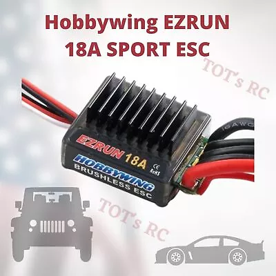 Hobbywing EZRUN SPORT 18A 2~3S Brushless ESC 1/18 1/24 RC Car BEC 6v/1a • $25.99