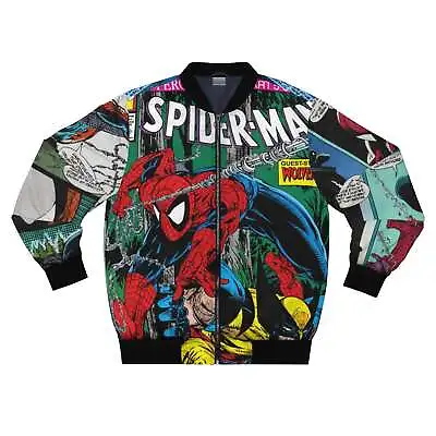 Beautiful Spiderman Comic Superhero Character Spider-man Love Bomber Jacket • $44.09