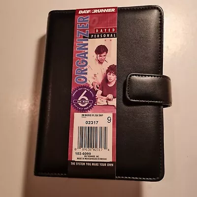 Vintage 90s 1996 Day Runner Black Personal Planner Organizer 6 Ring New  • £21.95